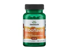 Swanson Riboflavin (Vitamina B2), 100mg, 100 Capsule